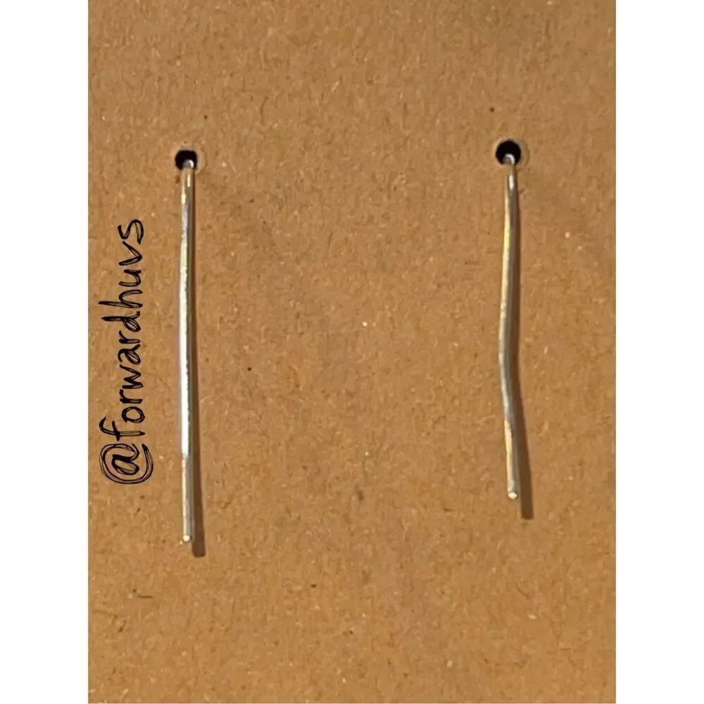 Silver Tone Chain Dangle Earrings – 3 Inch